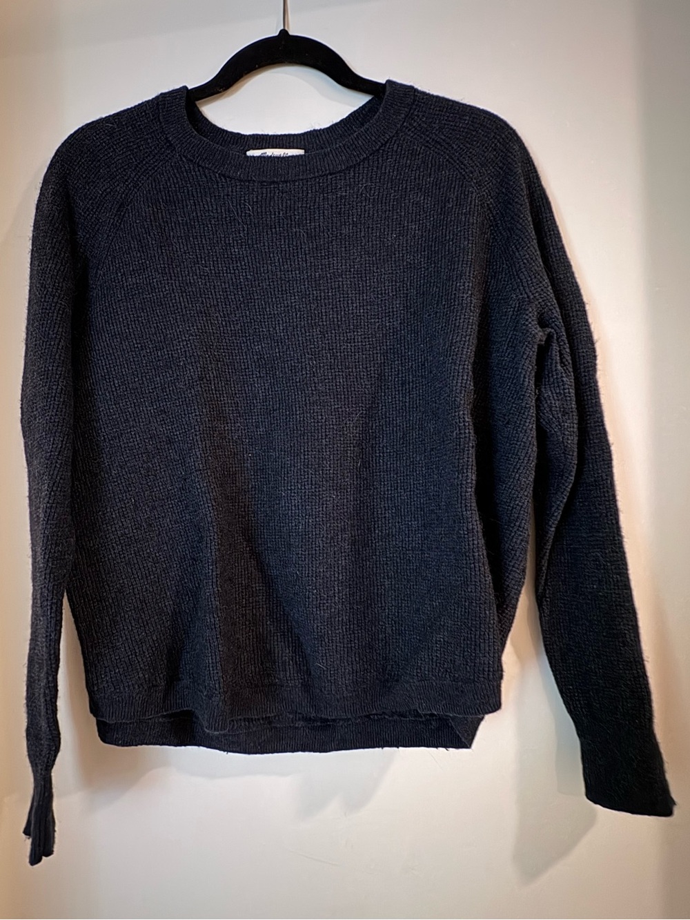 Madewell Woven Knit Pullover Sweater size L